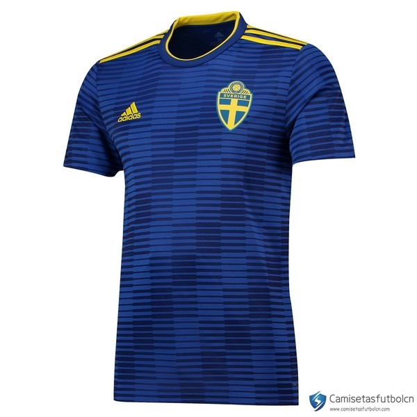 Camiseta Seleccion Suecia Segunda equipo 2018 Azul